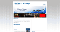 Desktop Screenshot of hellenicairways.com